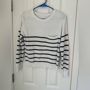 Striped knit sweater